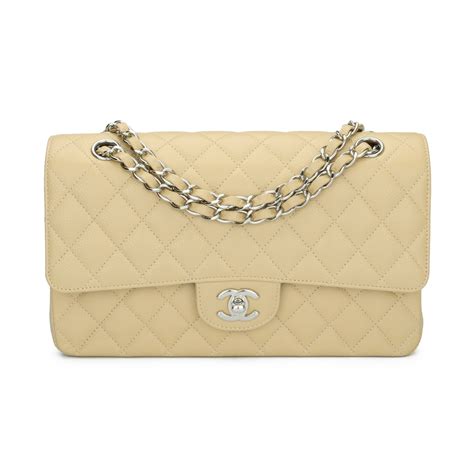 ioffer chanel caviar|CHANEL Caviar Stitched Shoulder Flap Bag Beige.